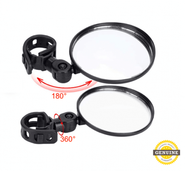 Rear Side view or wing mirrors for electric scooters e-scooter 2 Pieces - 360 Degree Adjustable Handlebar MIRRORS electric scooters e-scooter e-bike e-velo 15-35mm handlebar