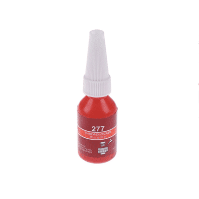 Loctite (Screw glue) 272 is a high viscosity slightly oil tolerant, medium strength bolting compound suitable for all metal threaded connections.