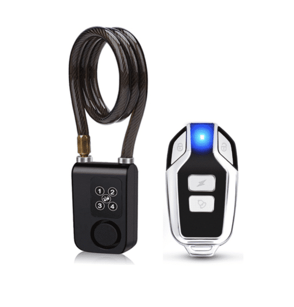 Smart Keyless Alarm Bike Lock With 110db Alarm Ip44 Waterproof Anti-theft Chain Lock For Motorcycle